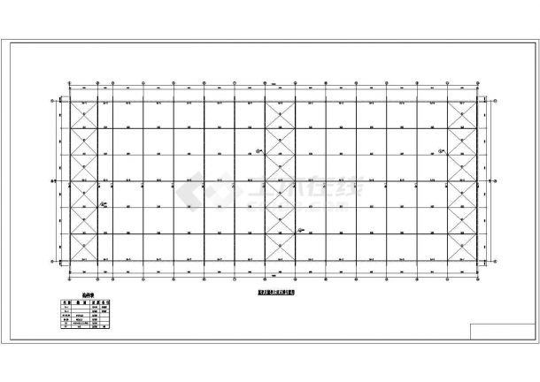 某7度区2X21.9m钢管桁架农贸市场结构施工图-图二