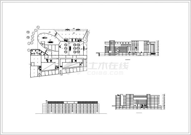 简单实用的国际商务中心建筑方案设计图-图二
