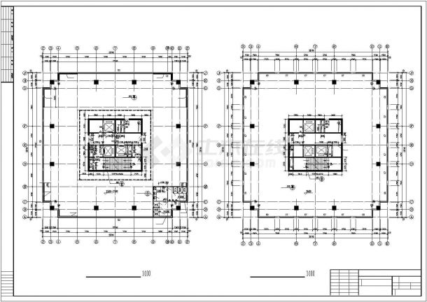 经济实用的某大厦高层办公楼建筑方案图（共11张）-图二