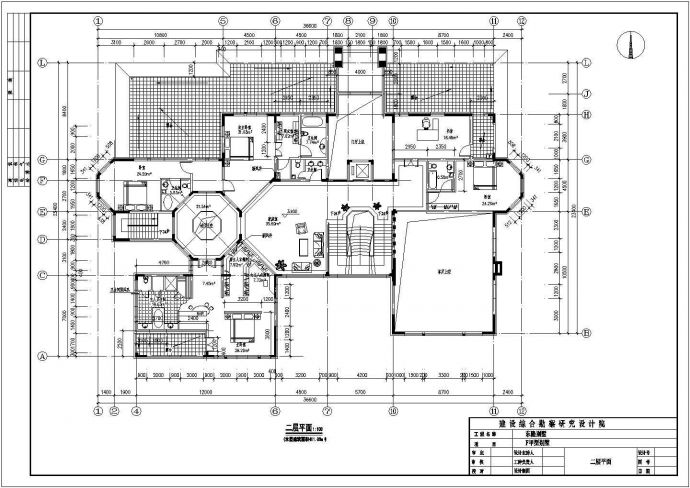 某地甲型别墅建筑施工图（共11张）_图1