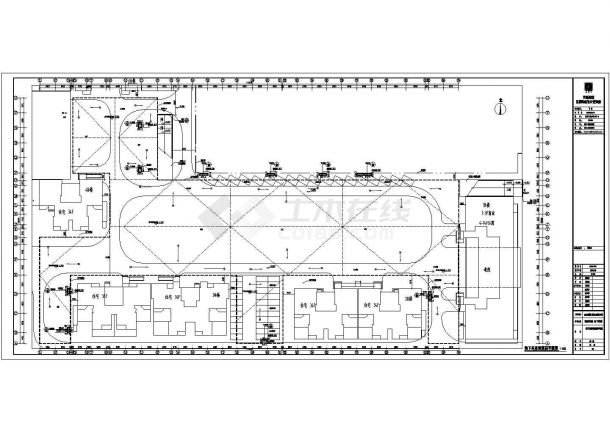 西安某小区单层地下车库建筑设计施工图-图二