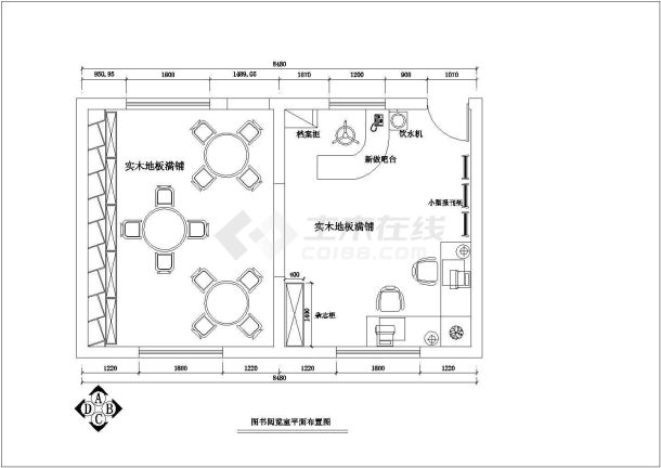 某地大型村委会办公楼装修设计图（共8张）-图二