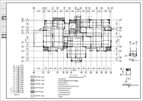山东12层剪力墙结构住宅全套结构施工图-图二