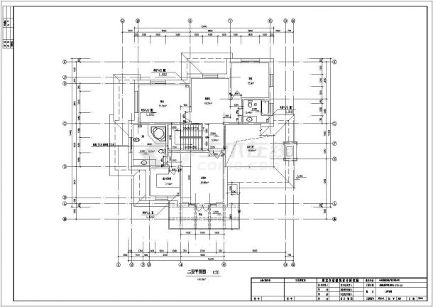 比较受欢迎的别墅建筑施工图（共4张）-图二