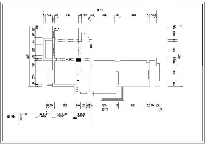 某小区单元住宅室内装修建筑设计方案图_图1