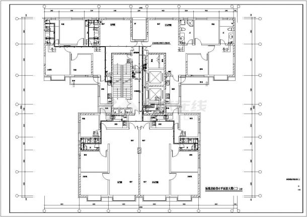 某地地下两层裙房商业体商业住宅给排水施工图-图二