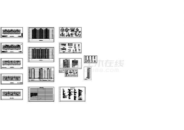 板式小高层住宅楼建筑施工CAD图-图一