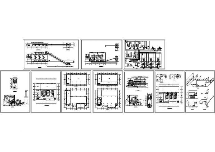 蒸气锅炉建筑设计施工图纸(3台10吨)_图1