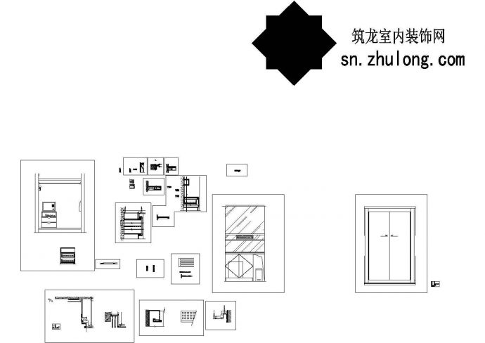 杭州某五层宾馆设计装修设计cad图，共23张_图1