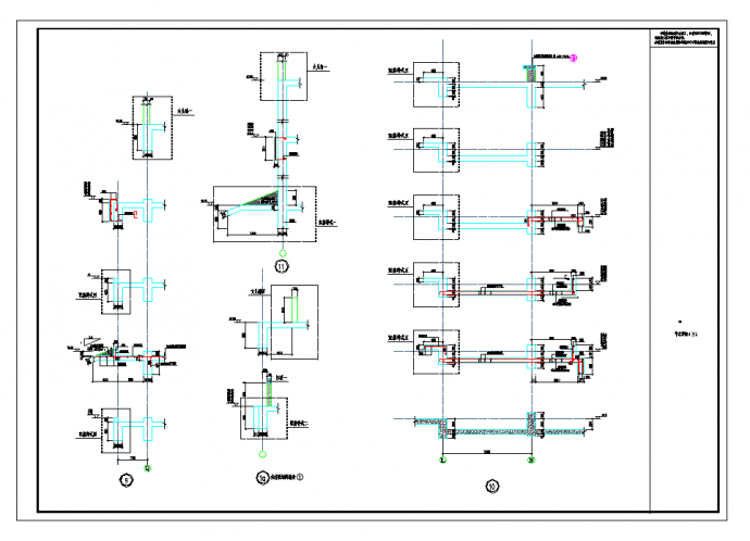 江苏33层纯剪力墙住宅墙身剖面节点构造详图CAD图纸_图1