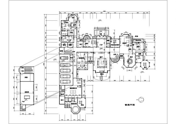 某地豪宅别墅设计方案图（共7张）-图一