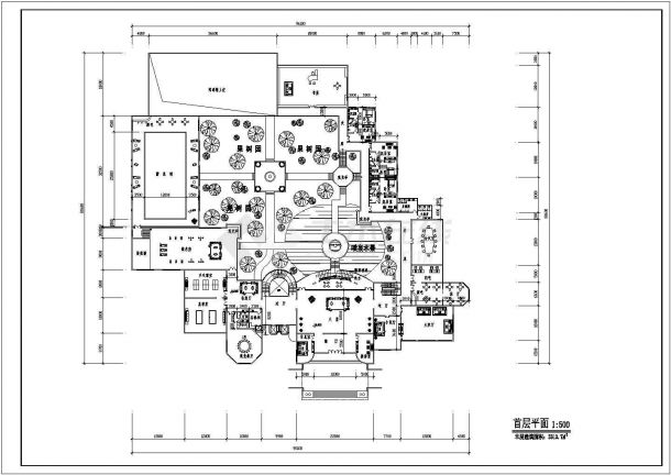 某豪华状元别墅建筑施工图（共6张）-图一