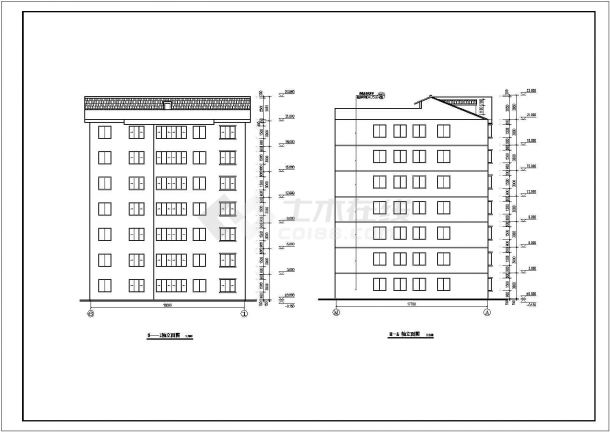 某地7层砖混结构住宅楼建筑设计方案图-图二