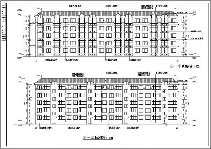某小区五层砖混结构住宅楼建筑设计施工图_图1
