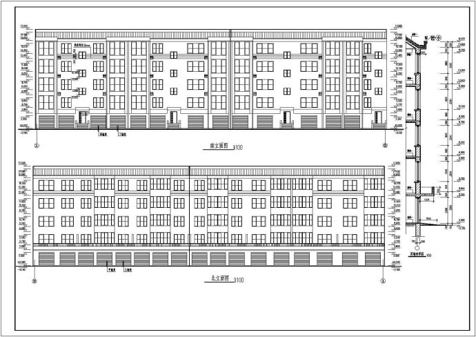 南方某小区五层住宅楼建筑设计方案图_图1