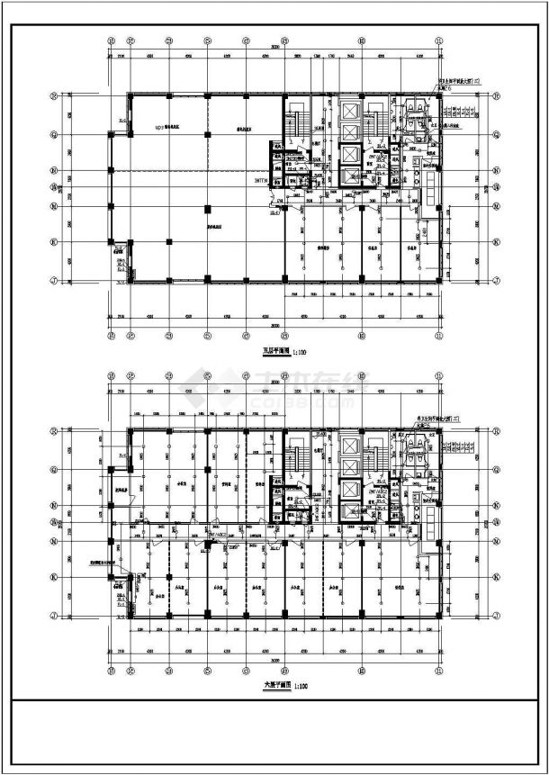 某高层民用建筑综合楼给排水专业设计施工图-图二