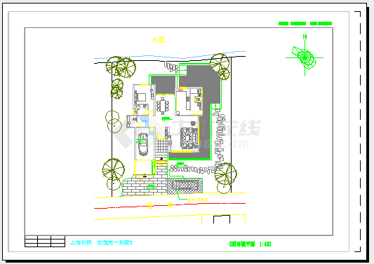 上海黄浦某大型高档综合住宅区规划图-图二
