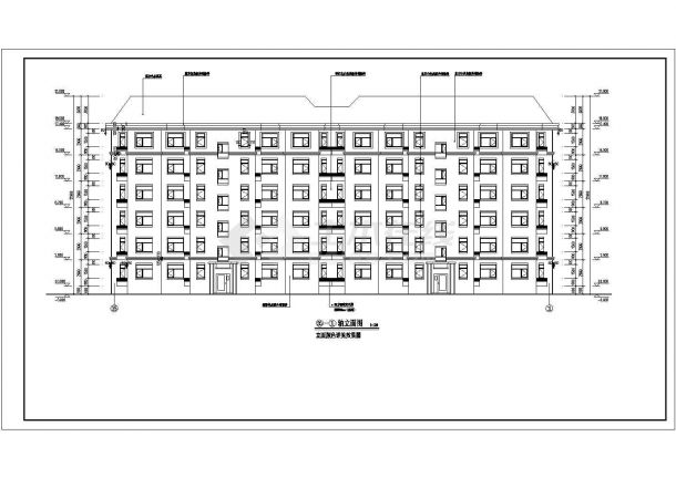 某地区6层砖混结构住宅建筑方案图-图二