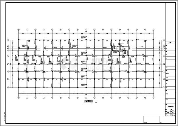 某地两层钢筋混凝土框架厂房结构施工图-图二