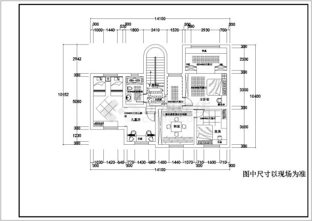 比较精致的一套别墅装修设计图纸（全套）-图二