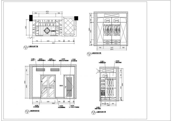 某地花园联排别墅装修设计CAD图纸_图1