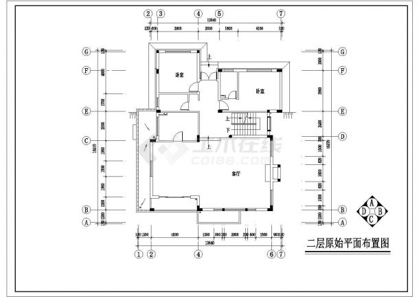 某小区别墅样板房装修设计CAD图（共17张）-图二