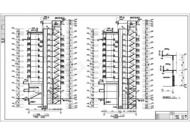 某地高层住宅楼建筑设计施工图（共23张）-图一