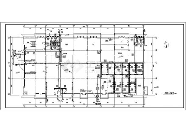 某地2层公共浴室及食堂给排水热水平面图系统图-图二