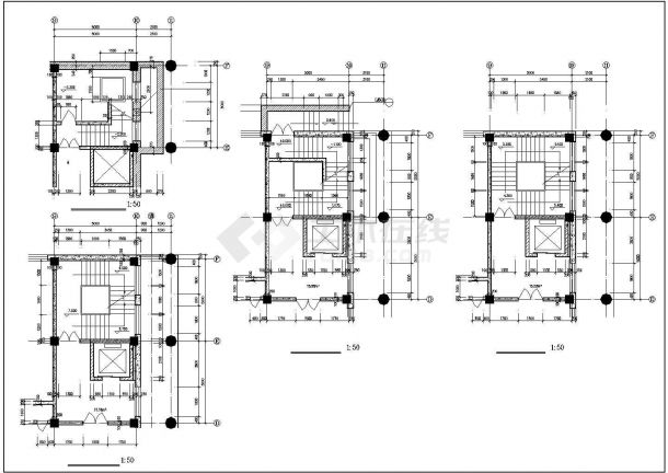 某地大型办公楼建筑设计图（共20张）-图二