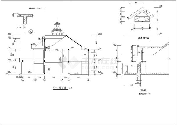 某地区3层框架结构会所建筑设计方案图-图二