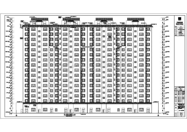 某小区16层框剪结构住宅楼建筑设计方案图纸-图二