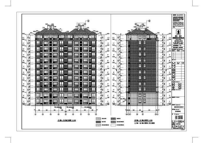 建德市梅城镇11层框架机构住宅建筑设计施工图_图1