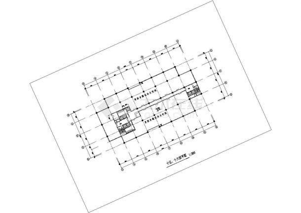 某地十九层高级写字楼建筑设计图（全套）-图一