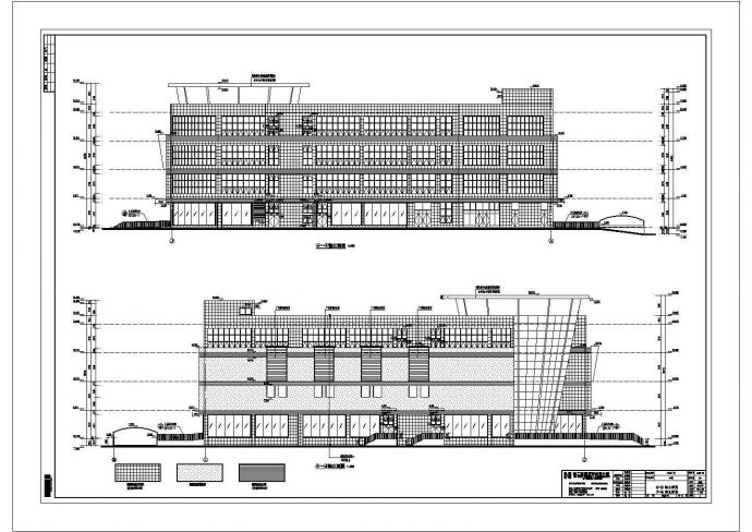 某地区4层框架结构商场建筑方案图_图1
