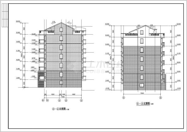 某地多层住宅楼建筑设计施工图（全套）-图二