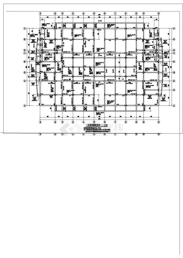 某地员工宿舍建筑结构施工图（全套）-图二