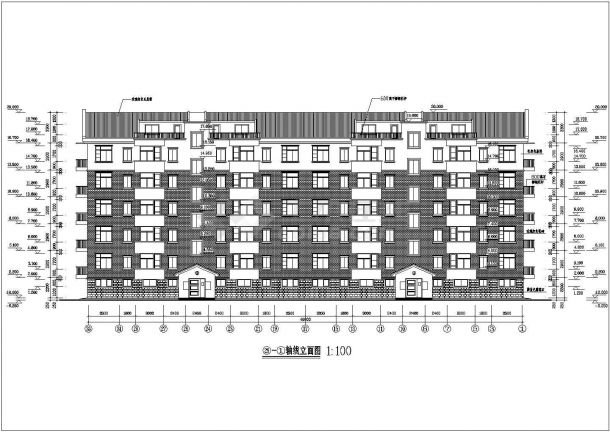 某小区多层住宅楼建筑设计施工图（共13张）-图二