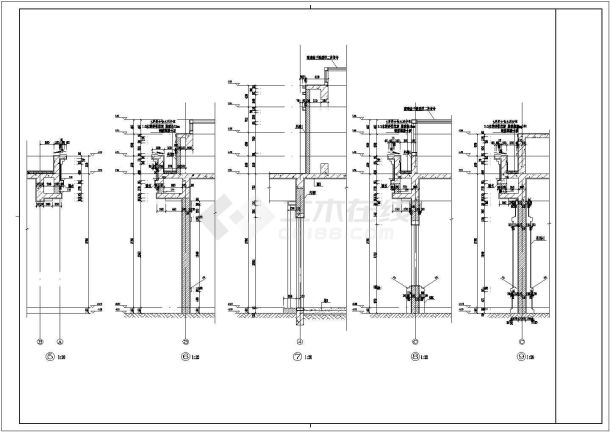 某地欧式大门和门卫建筑设计cad施工图纸-图二