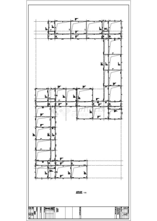 某地四层框架结构教学楼设计方案图-图二