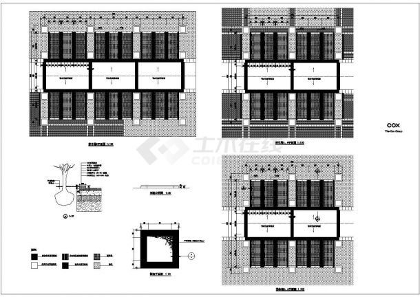  Full set of construction instruction drawings of ecological parking lots on both sides of the road - Figure 1