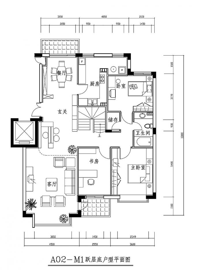 某地详细的住宅户型图片（共18个）_图1