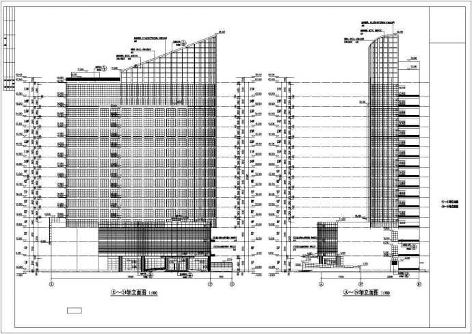 某地17层框架结构酒店建筑方案图_图1
