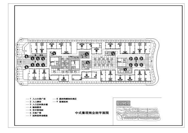 某中式景观商业平面设计图-图一