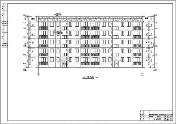 某小区六层框架结构住宅楼建筑设计方案图-图二