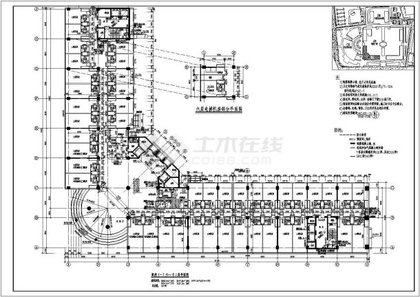 某地区十六层四星级酒店建筑施工图-图二