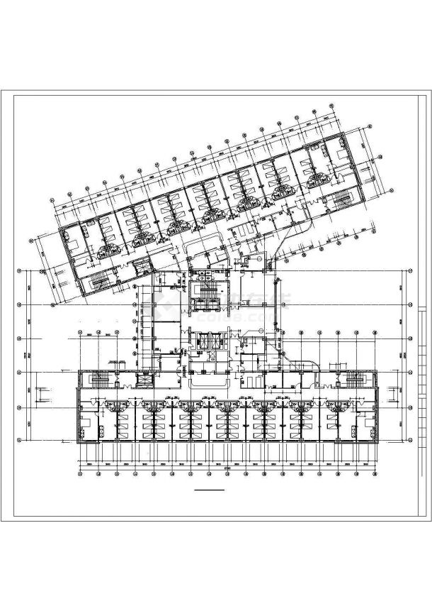 某地小型简单市医院建筑设计图（共5张）-图一