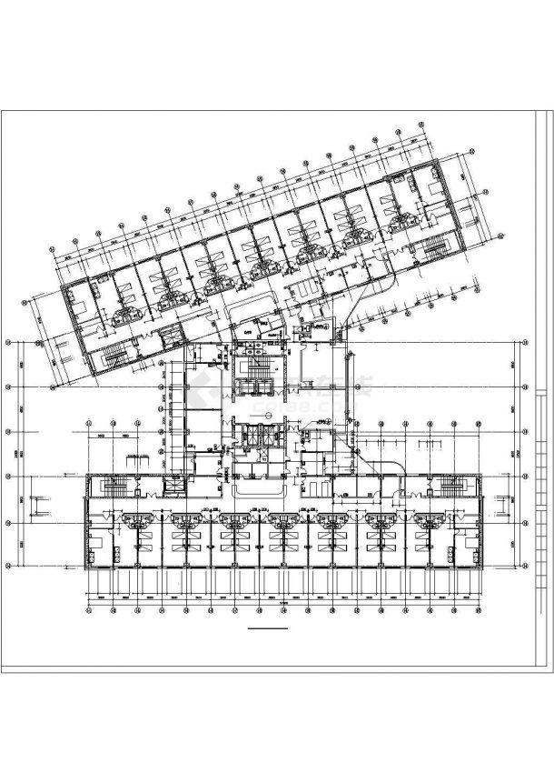 某地小型简单市医院建筑设计图（共5张）-图二