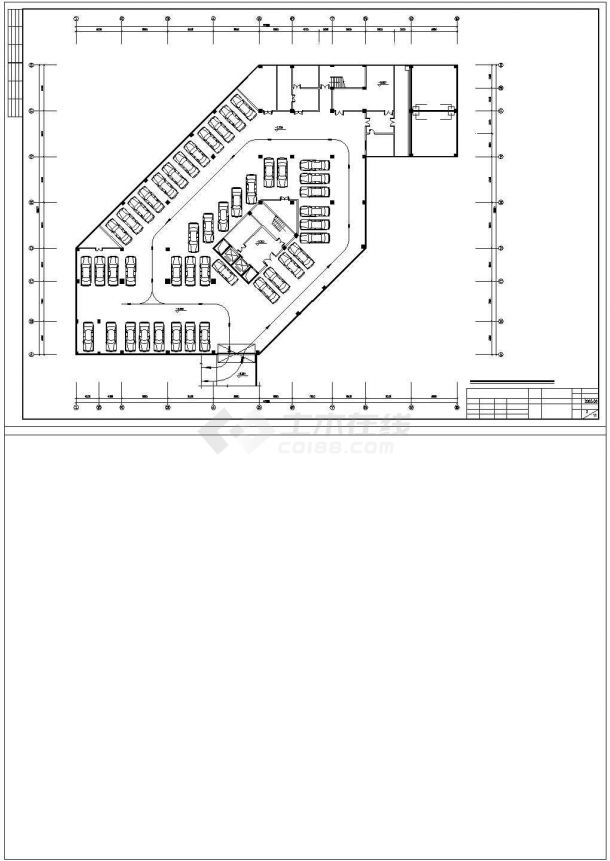 某地大型酒店建筑设计方案图（标注详细）-图二