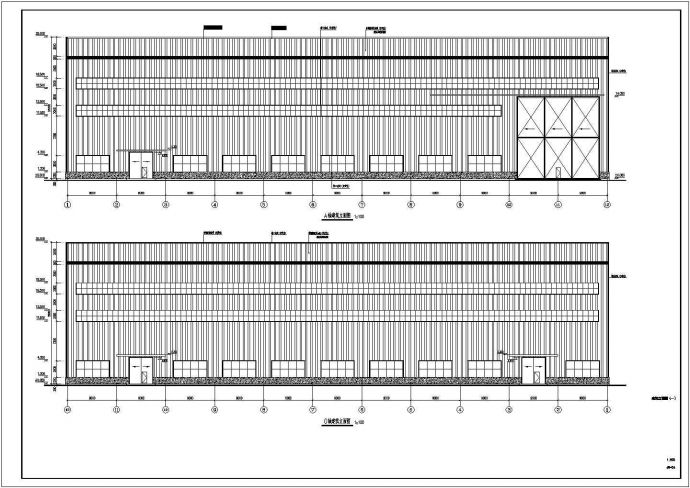某地重型钢结构厂房（含200t吊车）建筑结构施工图_图1