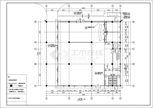 非常详细的一套小型酒店建筑施工图（含设计说明）-图二